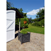 Planters | Round tubes  60 mm vertical | Steel tube 30 x 30 mm horizontal | with ball head